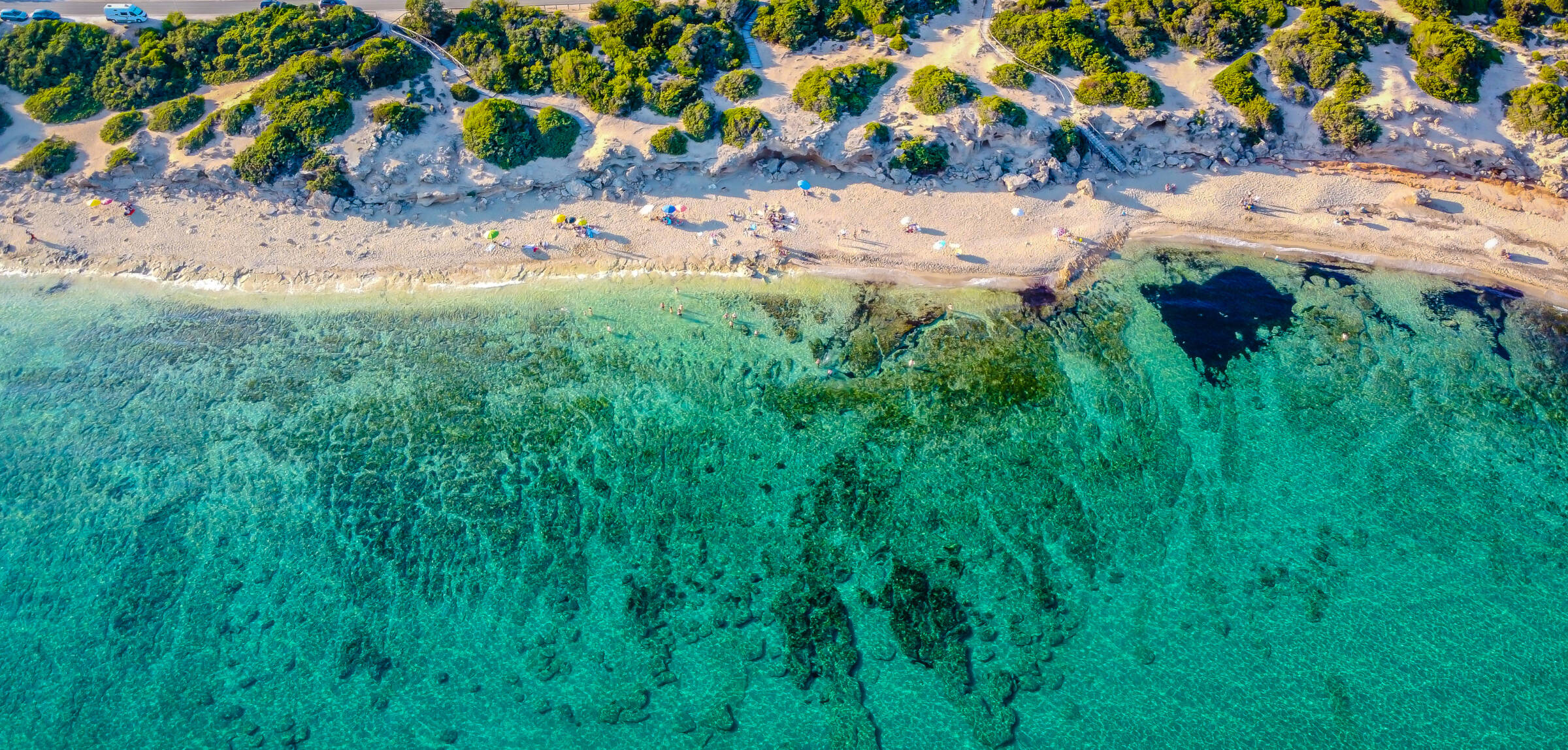 Punta Prosciutto is a wonderful stretch of Salento coast, part of the Municipality of Porto Cesareo, Pugia region,South Italy. long and unspoiled beach