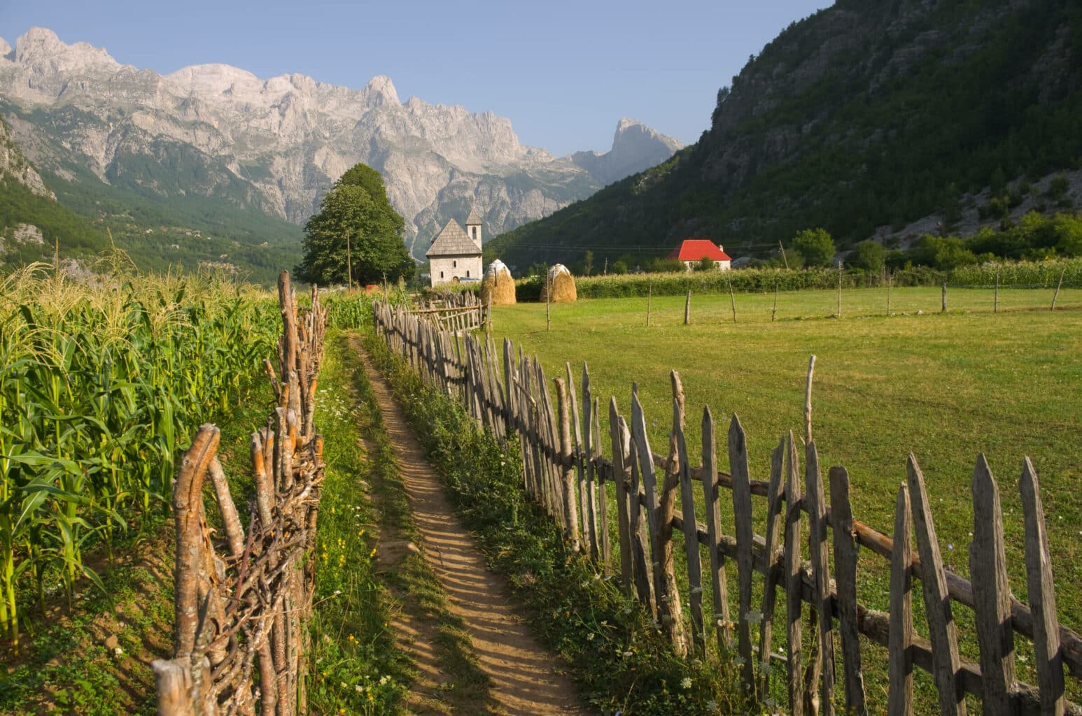 Theth Valley In Albanian Alps