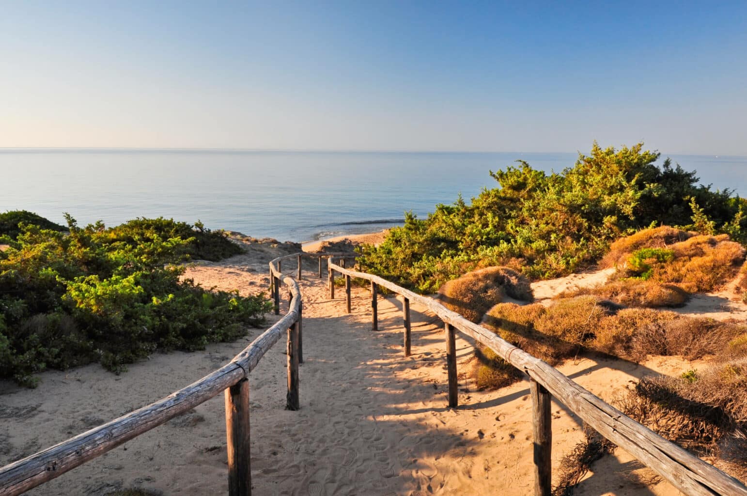 Sunny day at dune di Campomarino, Italy