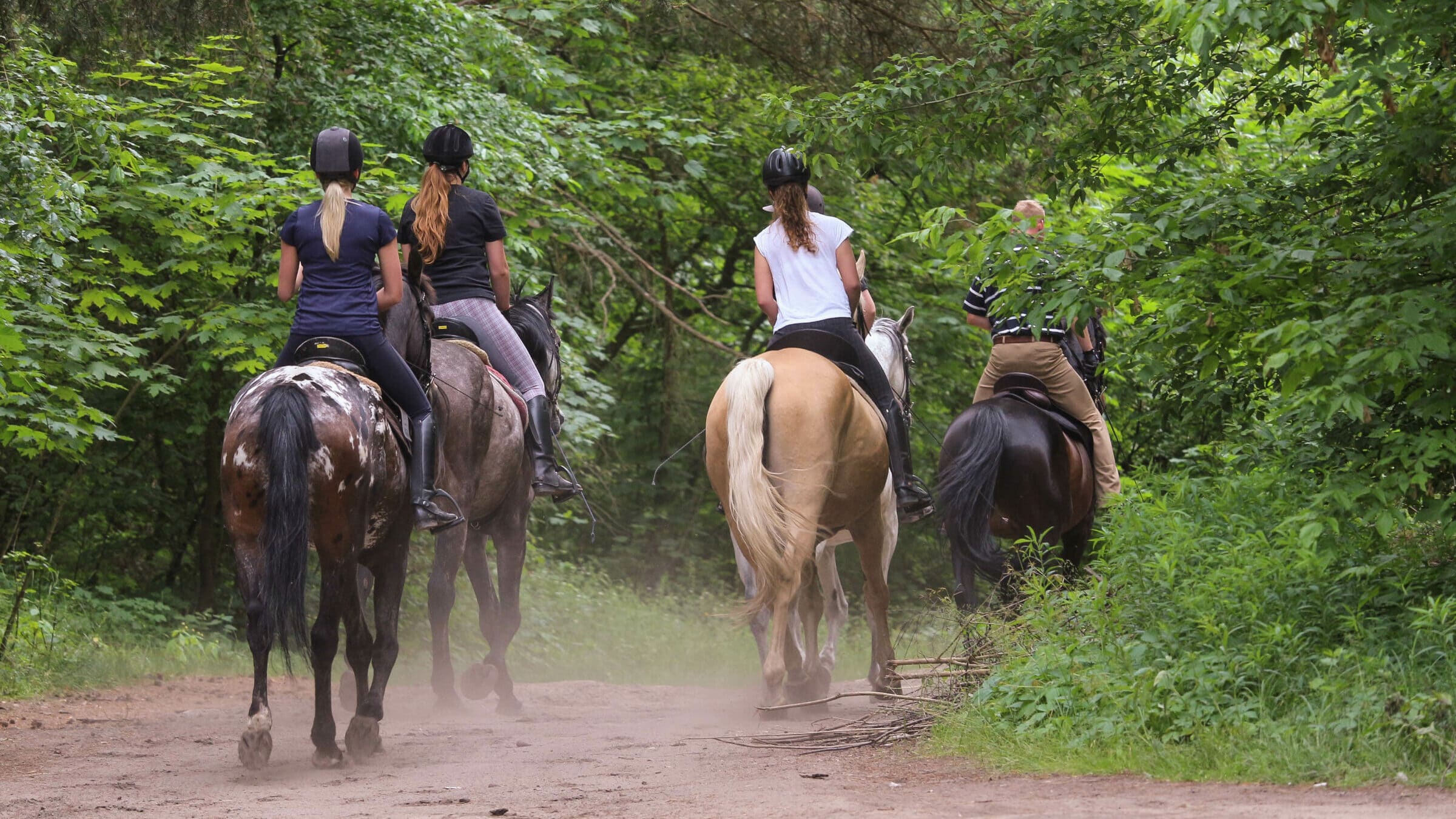 Horseback riding with friends, Bulgaria