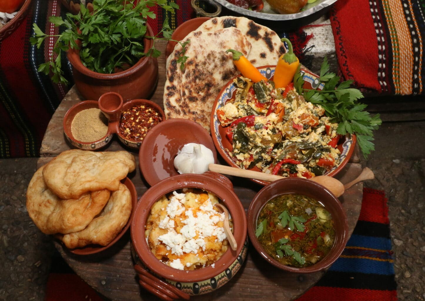 Delicious traditional Bulgarian food