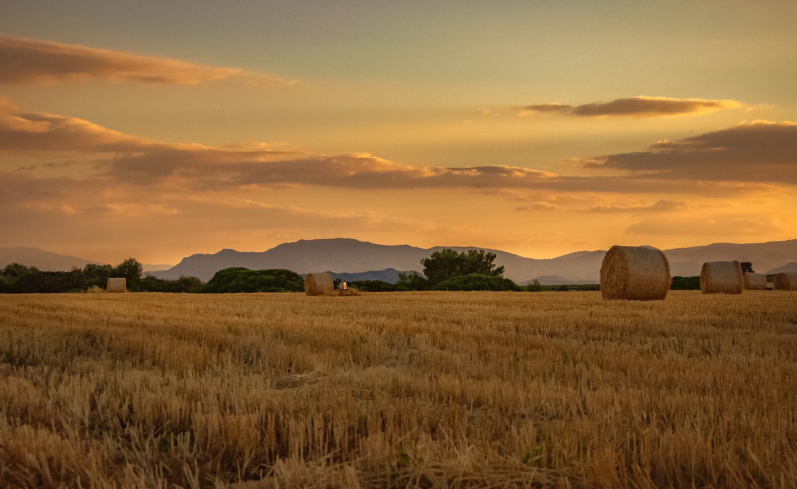 Beautiful landscape at sunrise in Basilicata, Italy