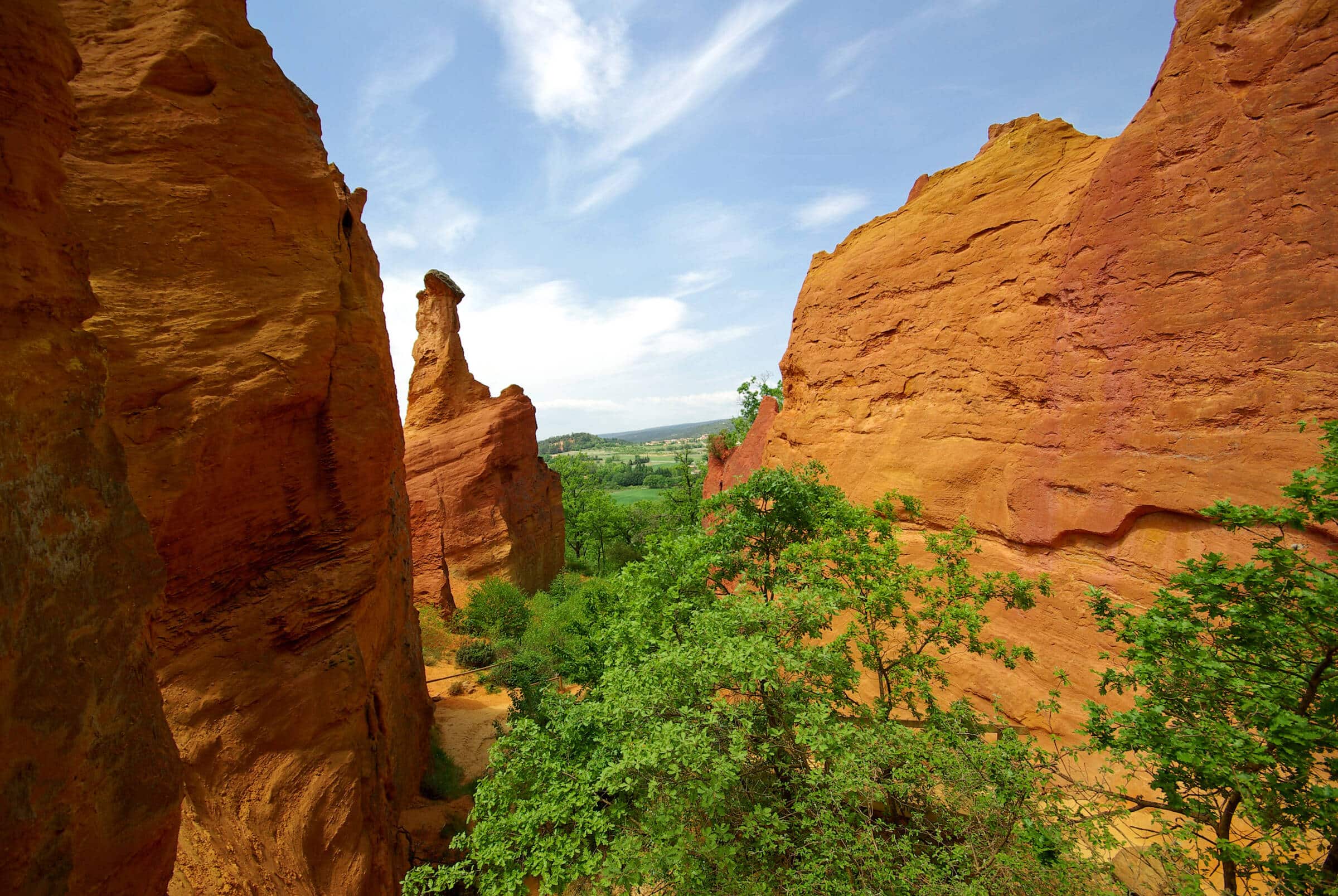 Magnificent ochres of Rustel, Lubéron, France